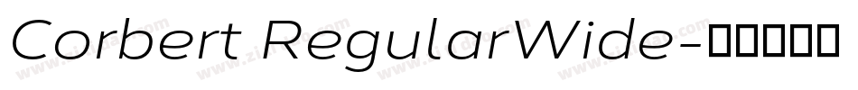 Corbert RegularWide字体转换